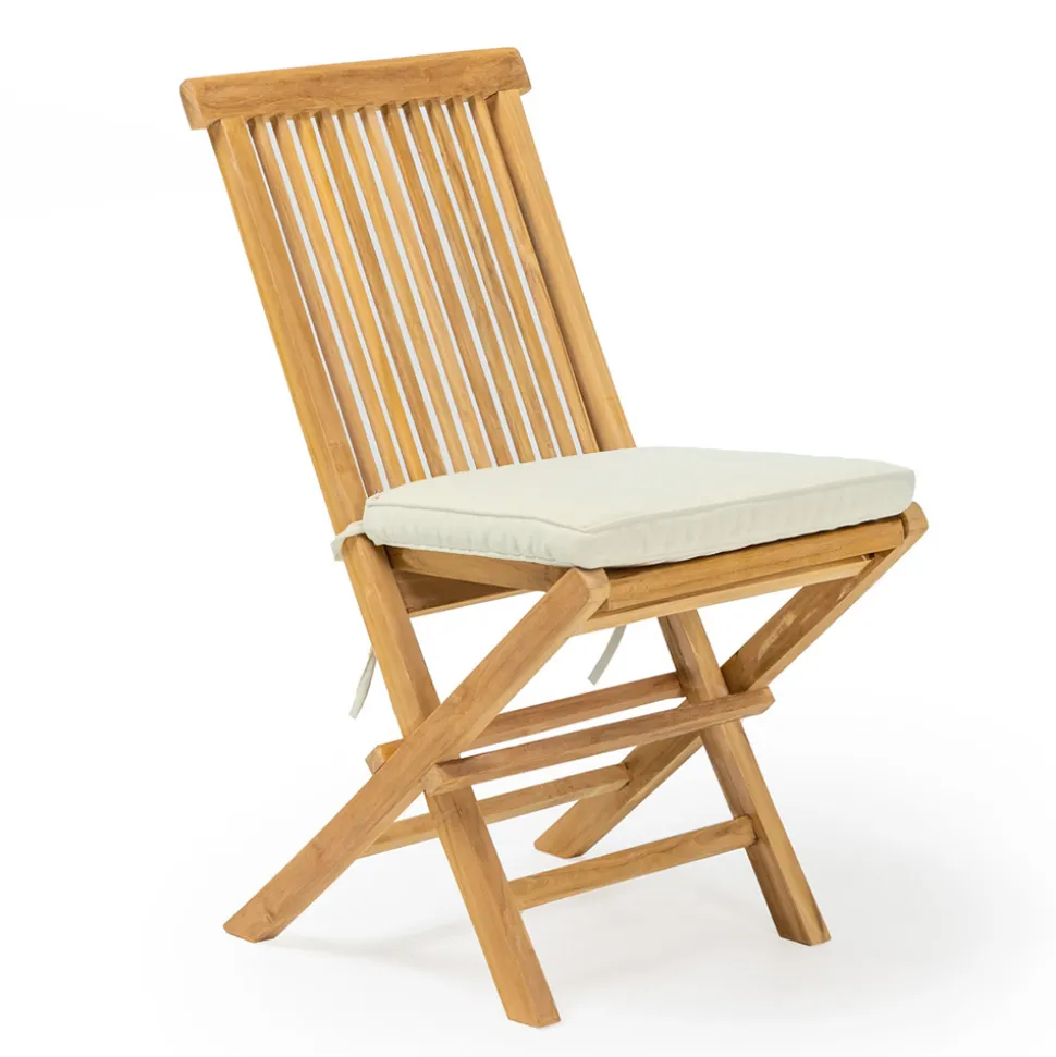 Sedia Pieghevole da Giardino in Teak Naturale – Yggdrasil
