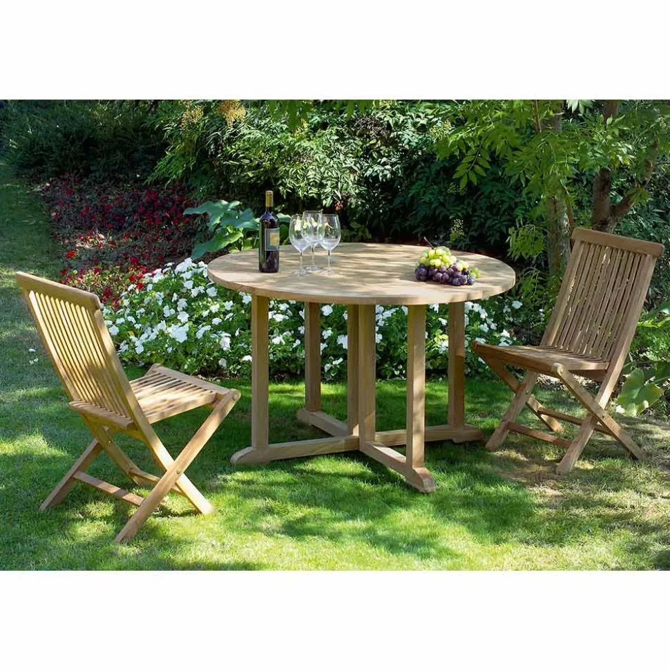 Sedia Pieghevole da Giardino in Teak Naturale – Yggdrasil