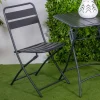 Sedia Pieghevole da Giardino Realizzata Interamente in Metallo - Nastro