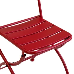 Sedia Pieghevole da Giardino Realizzata Interamente in Metallo - Nastro
