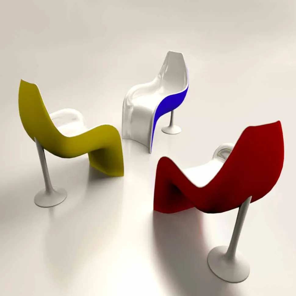Sedia/Poltrona Design in Solid Surface Helled Made in Italy
