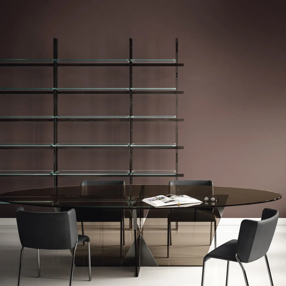 Sedia Sala da Pranzo con Seduta Rivestita in Pelle Made in Italy - Giulia