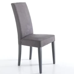 Sedia Sala da Pranzo in Microfibra e Legno Made in Italy 2 Pezzi - Simonella