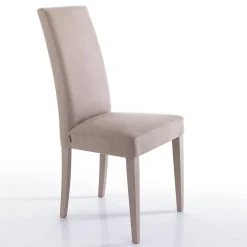 Sedia Sala da Pranzo in Microfibra e Legno Made in Italy 2 Pezzi - Simonella