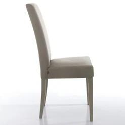 Sedia Sala da Pranzo in Microfibra e Legno Made in Italy 2 Pezzi - Simonella