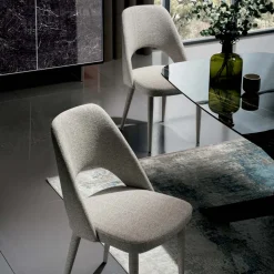 Sedia Sala da Pranzo in Tessuto Realizzata in Italia 4 Pezzi - Lorenza