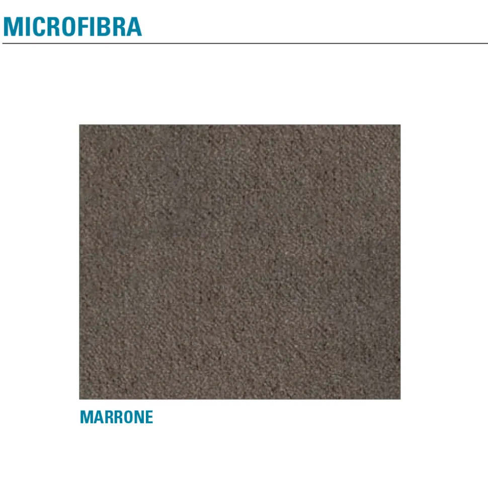 Sedia Sala da Pranzo Seduta in Microfibra Made in Italy, 2 Pezzi - Camelia