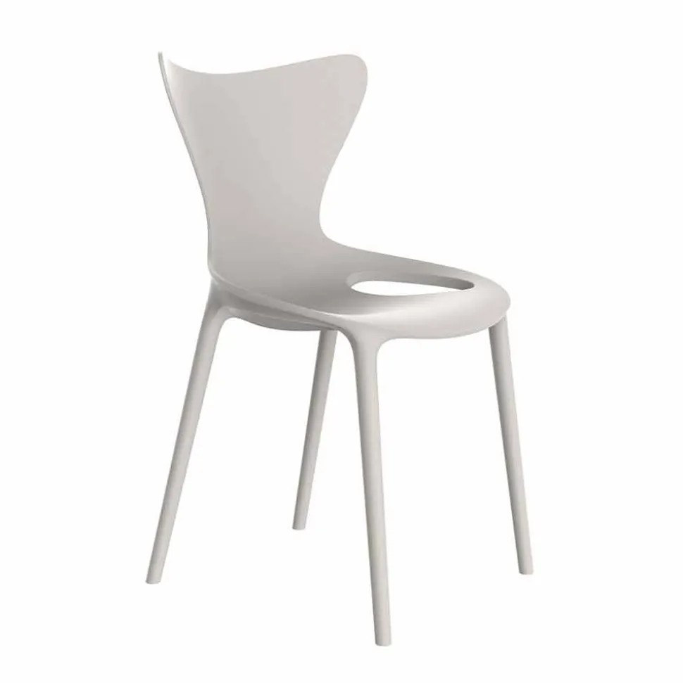 Sedie da Giardino di Design Impilabile in Polipropilene 4 Pezzi - Love by Vondom