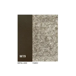 2 Sedie da Interno Metallo Bronzo Seduta Tessuto Bliss - Varen