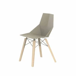 Sedie da Soggiorno o Cucina in Polipropilene e Legno - Faz Wood by Vondom