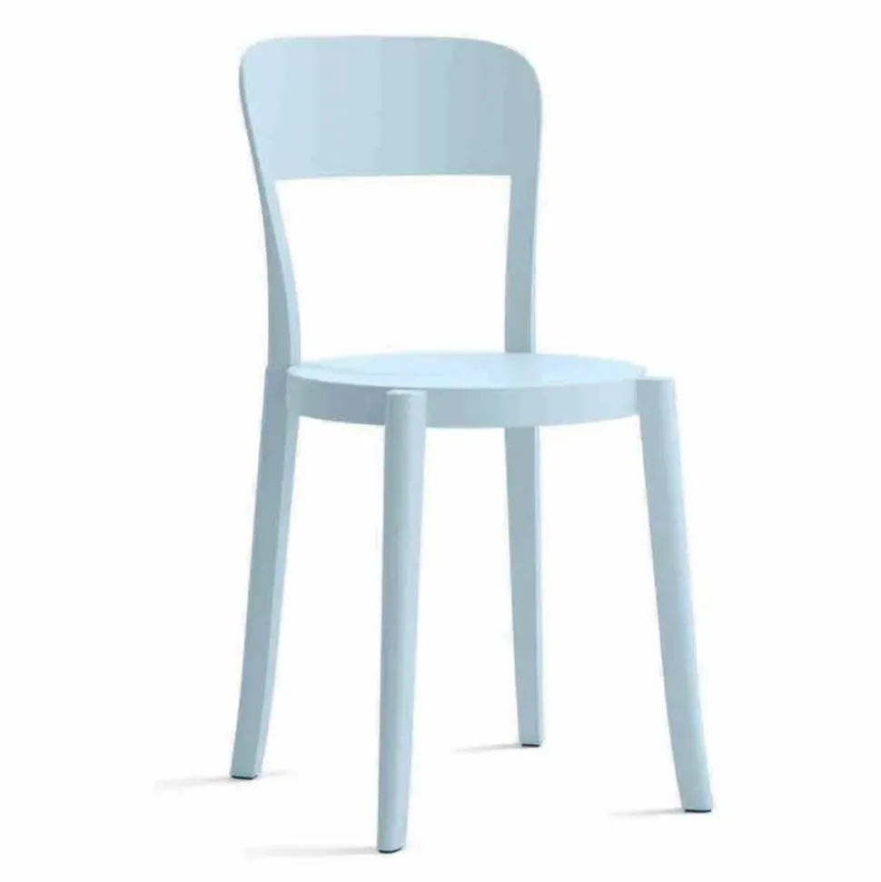 4 Sedie Impilabili da Esterno in Polipropilene di Design Made in Italy - Alexus