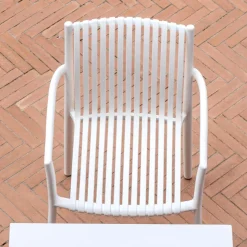 4 Sedie Impilabili da Giardino in Polipropilene Resistente ai Raggi UV - Ondara