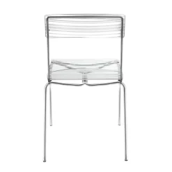 2 Sedie Impilabili in Plexiglass e Ferro Made in Italy - Timon