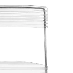 2 Sedie Impilabili in Plexiglass e Ferro Made in Italy - Timon