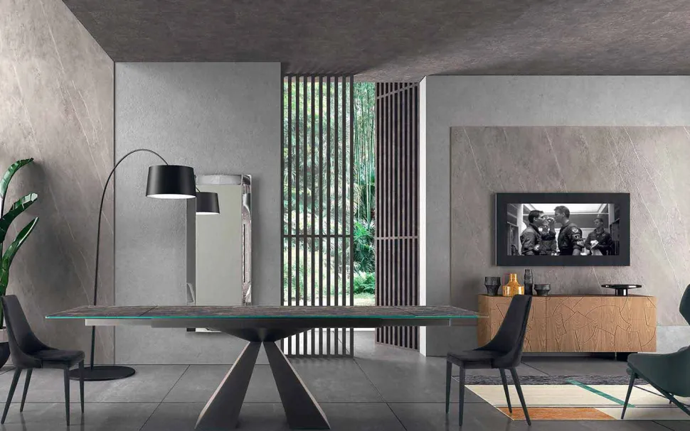 4 Sedie Moderne in Acciaio con Seduta in Velluto Imbottita Made in Italy – Nirvana