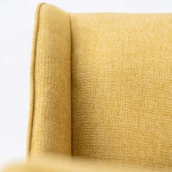 4 Sedie per il Soggiorno Realizzate in Tessuto di Diversi Colori e Legno - Vaniglia