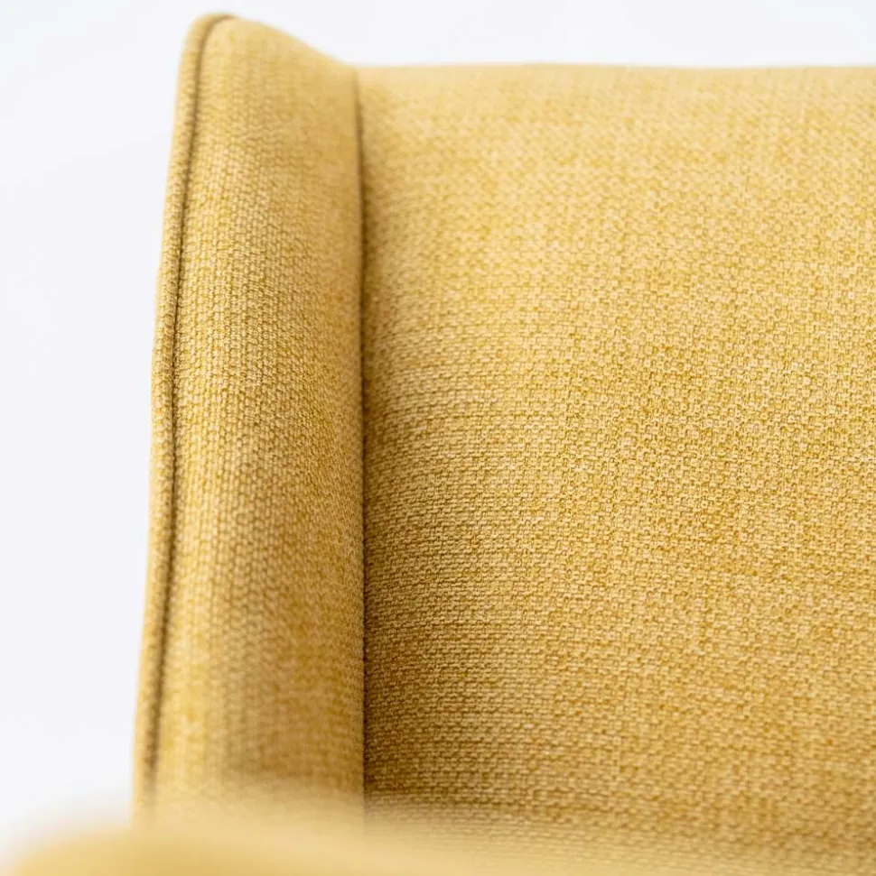 4 Sedie per il Soggiorno Realizzate in Tessuto di Diversi Colori e Legno - Vaniglia
