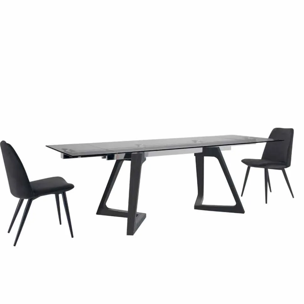 4 Sedie per Sala da Pranzo Imbottite Rivestite in Velluto Made in Italy – Granella
