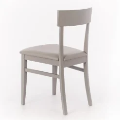 4 Sedie Realizzate con Seduta in Similpelle, Struttura e Gambe in Legno Laccato - Taikiri