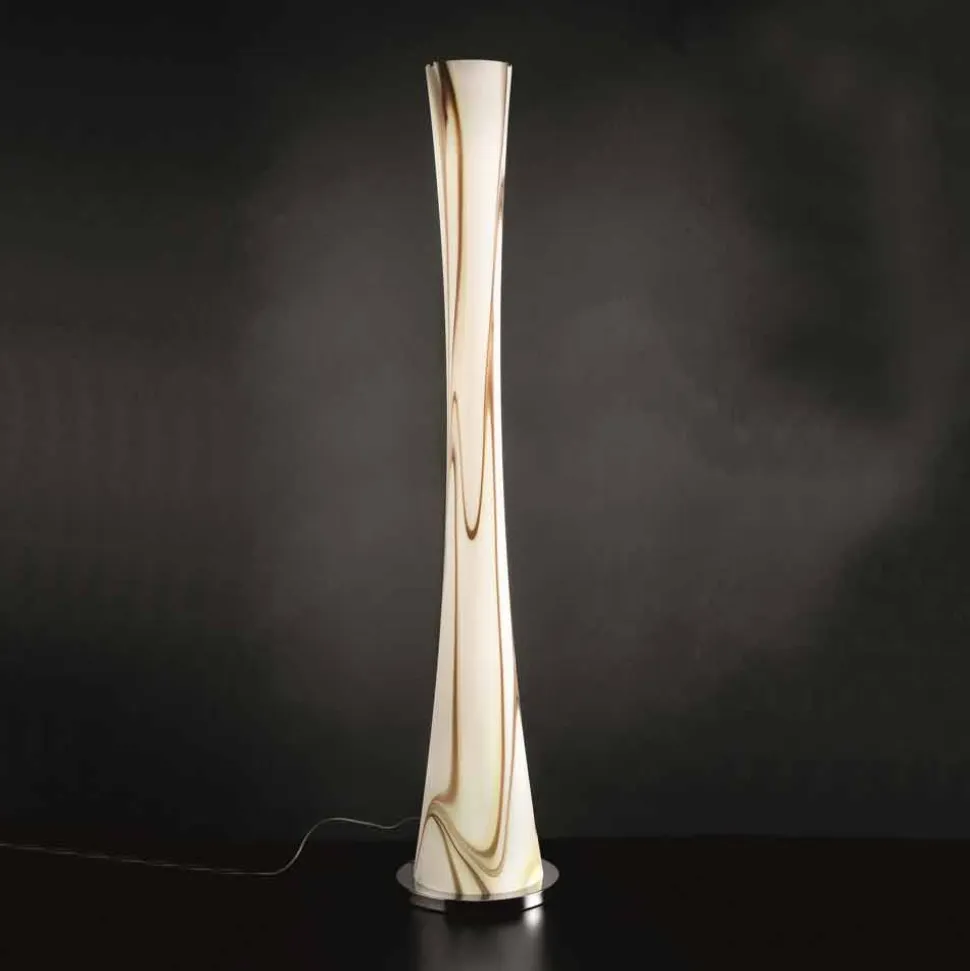 Selene Clessidra lampada da terra in vetro soffiato Ø36 H175cm