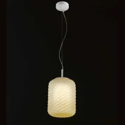 Selene Domino lampada a sospensione in vetro soffiato Ø21 H 27/140 cm