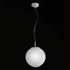 Selene Domino lampadario in vetro soffiato fatto a mano Ø27 H 27/140cm