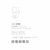 Selene Forever lumetto Ø24 H41cm, vetro soffiato bianco made in Italy