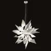 Selene Ginger lampda a sospensione in metallo made in Italy Ø80 H200cm