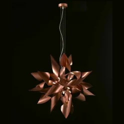 Selene Ginger lampda a sospensione in metallo made in Italy Ø80 H200cm