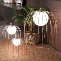 Selene Kluvì lampada da tavolo di design in vetro soffiato Ø54 H 70cm