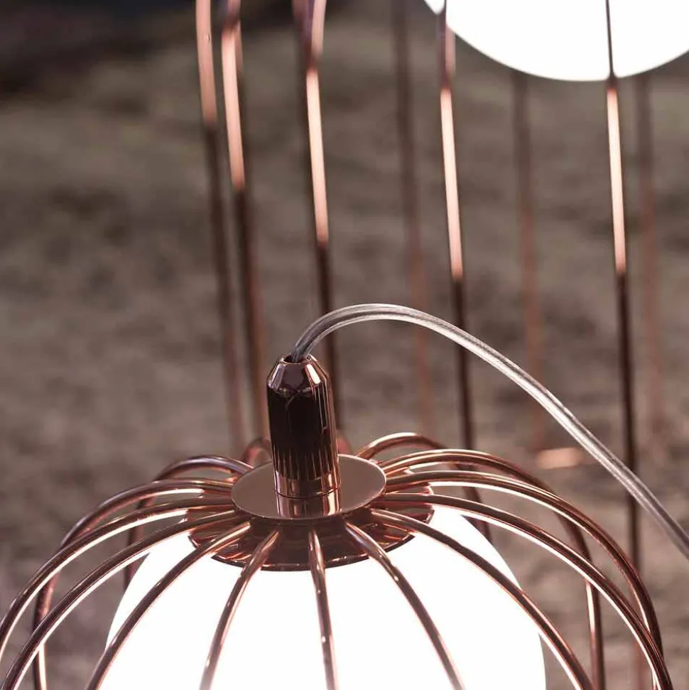 Selene Kluvì lampada da tavolo di design in vetro soffiato Ø54 H 70cm