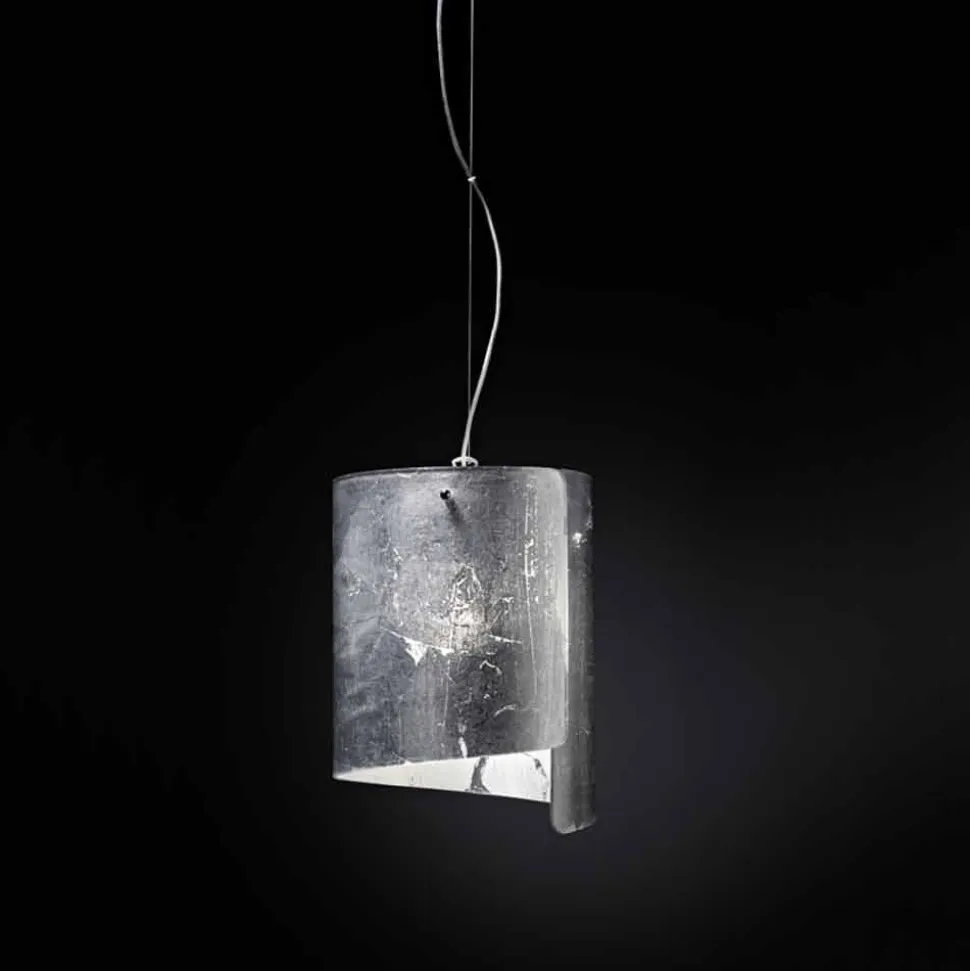 Selene Papiro lampada a sospensione moderna in cristallo Ø26 H 125cm