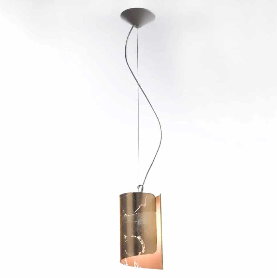Selene Papiro lampada a sospensione moderna in cristallo Ø15 H 125cm