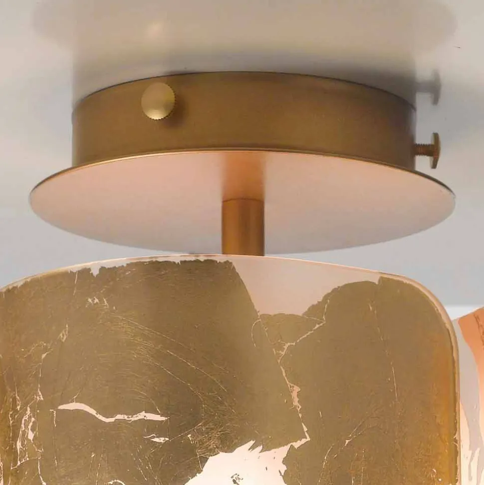 Selene Papiro lampada da soffitto in cristallo Ø15 H30cm,made in Italy
