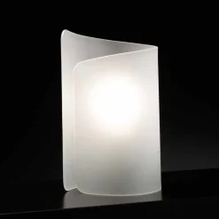 Selene Papiro lampada da tavolo in cristallo made in Italy 15x14xH25cm