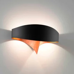Selene Scudo lampada da parete bicolore di design moderno 29x15xH16 cm
