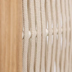 Separè da Esterno in Teak, Alluminio e Intreccio in Corda - Visione