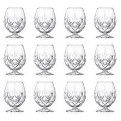 Servizio Bicchiere Calice Basso da Liquore in Eco Cristallo 12 Pz - Bromeo