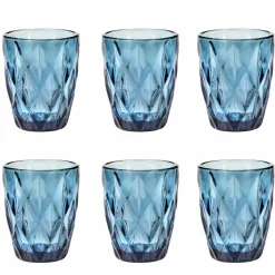 Servizio Bicchieri da Acqua in Vetro Colorato 12 Pezzi Design Moderno - Timon