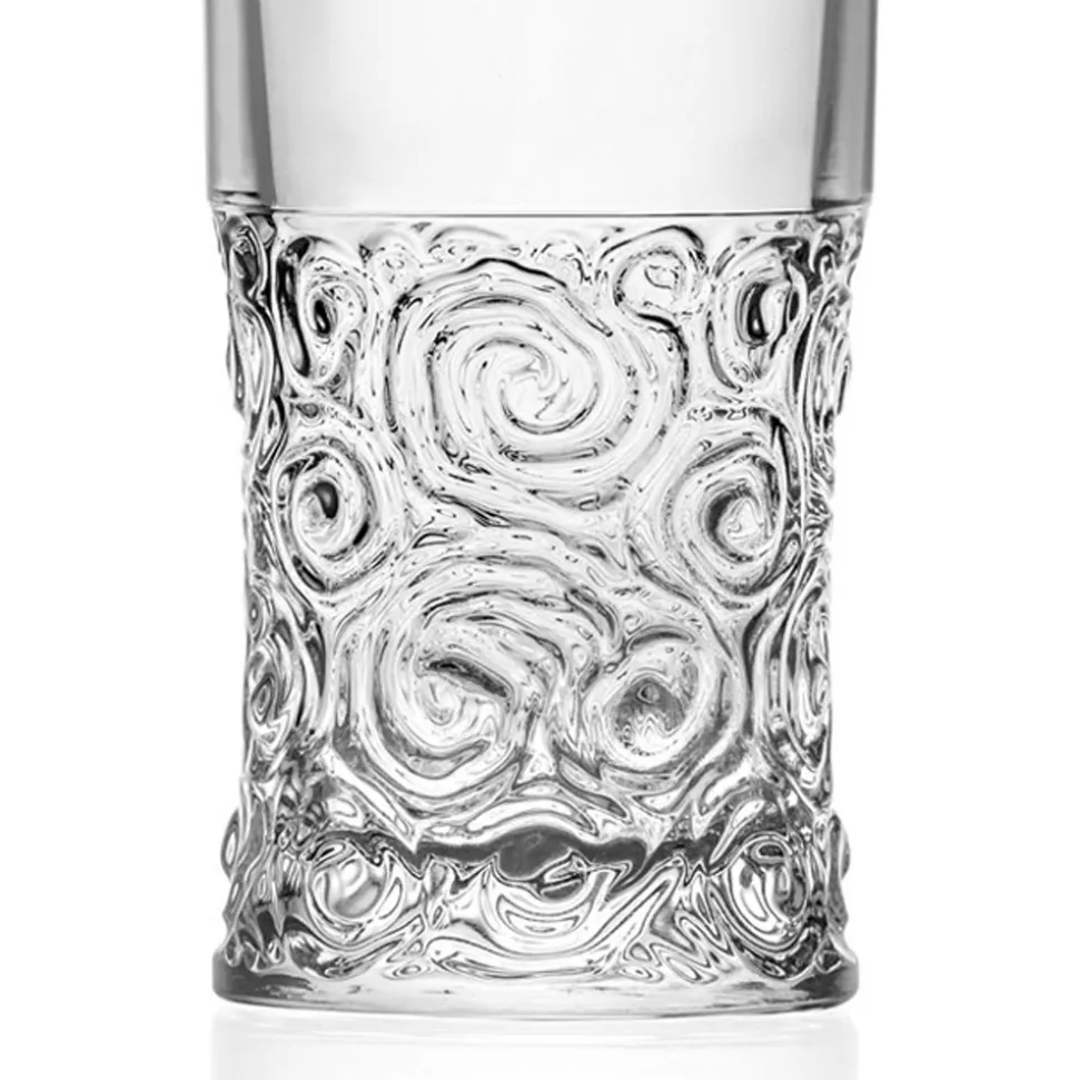 Servizio Bicchieri Highball in Eco Cristallo Decoro Audace 12 Pezzi - Ritmo