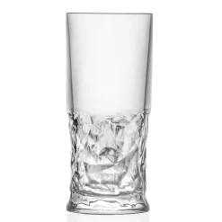 Servizio Bicchieri Highball in Eco Cristallo Decoro Squadrato 12 Pz - Ritmo