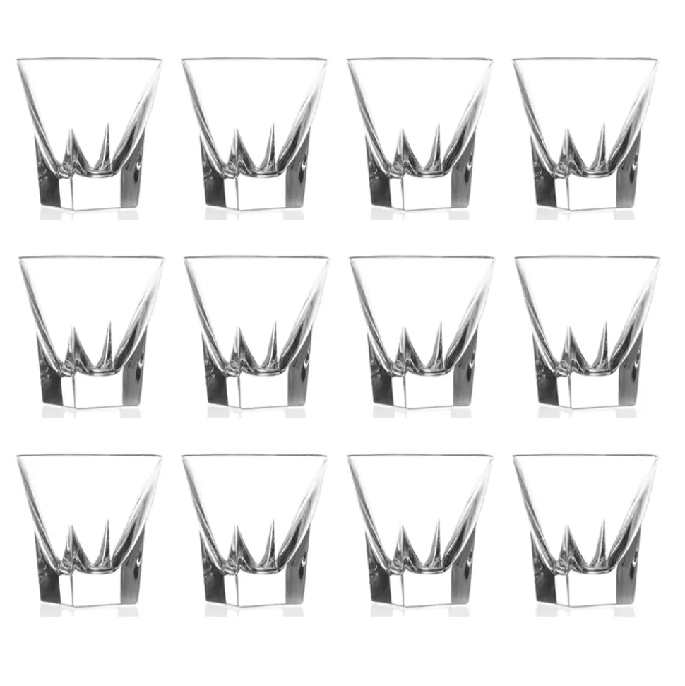 Servizio Bicchierini da Liquore in Cristallo Eco Colorato 12 Pz - Amalgama