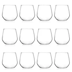 Servizio Bicchieri per Acqua in Eco Cristallo Design Minimale 12 Pz - Etera