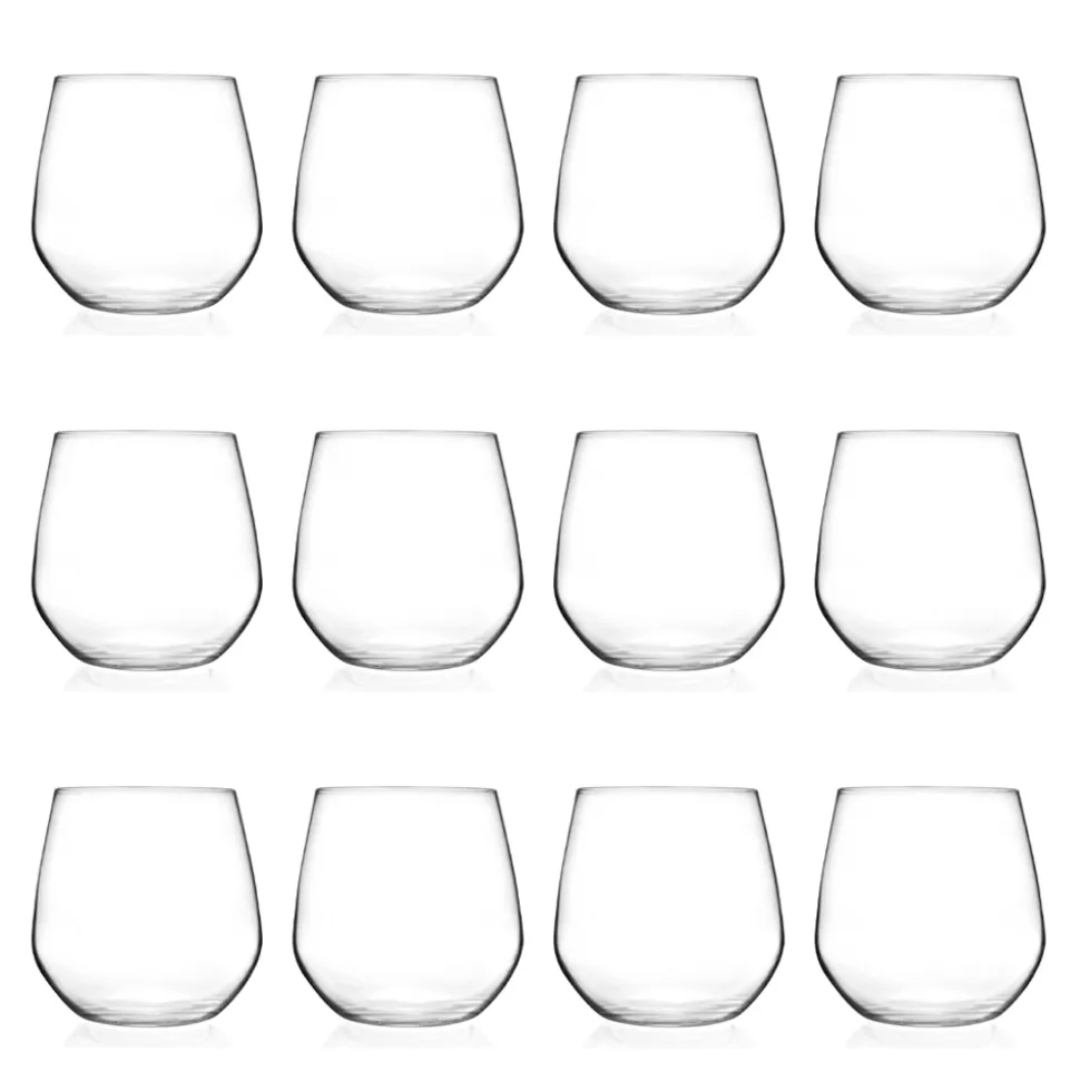 Servizio Bicchieri per Acqua in Eco Cristallo Design Minimale 12 Pz - Etera