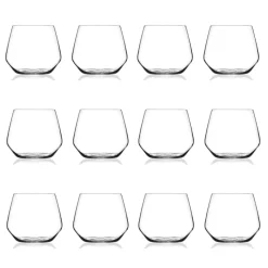 Servizio Bicchieri per Acqua in Eco Cristallo Design Minimale 12 Pz - Etera