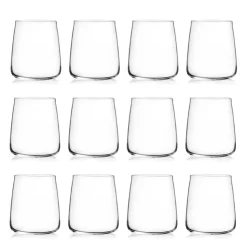 Servizio Bicchieri Tumbler Acqua Eco Cristallo Minimale 12 Pz - Primordio