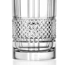 Servizio Bicchieri Tumbler Eco Cristallo Decoro a Diamante 12 Pz - Brioso