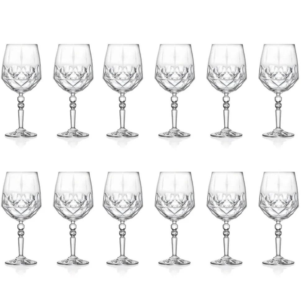 Servizio Calici da Cocktail in Cristallo Ecologico Italiano 12 Pz - Bromeo