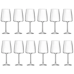 Servizio Calici in Cristallo Eco Italiano Minimale 12 Pezzi - Primordio