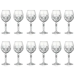 Servizio Calici per Aperitivo in Cristallo Ecologico Italiano 12 Pz - Bromeo